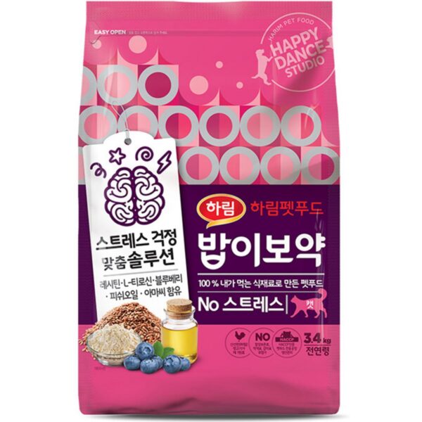하림펫푸드밥이보약 고양이 기능성 사료, 스트레스완화, 안정, 집중력관리, 3.4kg, 1개 이미지 1