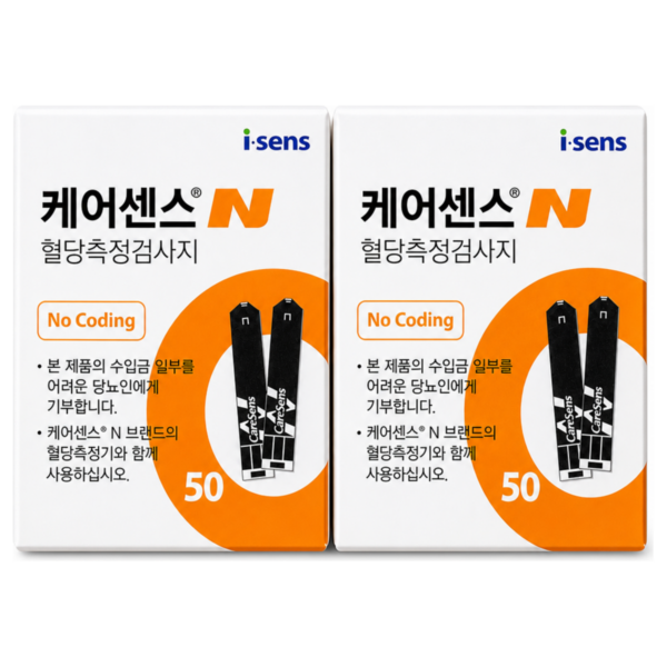 케어센스 N 개인용혈당검사지, 50개입, 2개 이미지 1