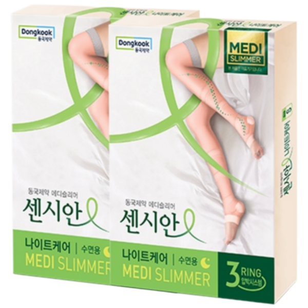 센시안 동국제약 나이트케어 의료기기 수면용 다리 압박밴드, M-L, 허벅지형, 2개 이미지 1