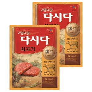 CJ제일제당 쇠고기 다시다 골드, 1kg, 2개 이미지 1 CJ제일제당 쇠고기 다시다 골드, 1kg, 2개 이미지 1
