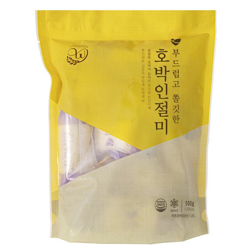 창억떡 부드럽고 쫄깃한 호박인절미 (냉동), 500g, 1개입, 2개 이미지 4
