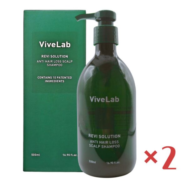 바이브랩 리바이 솔루션 안티 헤어 로스 샴푸, 500ml, 2개