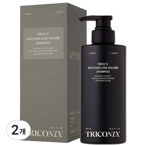 트리코닉스 트리코엑스 탈모완화 볼륨 샴푸, 2개, 500ml 이미지 1