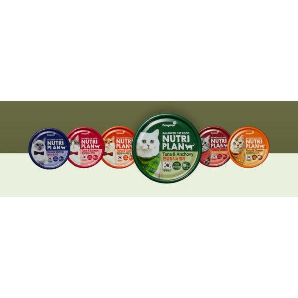 동원뉴트리플랜 고양이 간식 습식캔, 혼합맛(흰살참치, 멸치), 160g, 48개 이미지 5