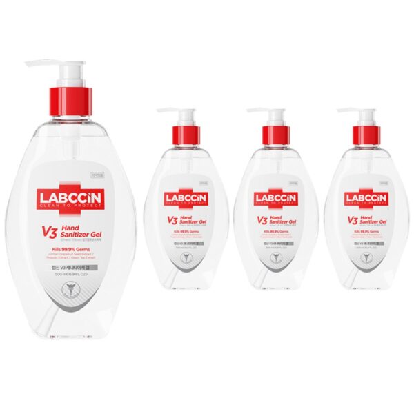 랩신 브이3 새니타이저 겔 손소독제, 500ml, 4개 이미지 1