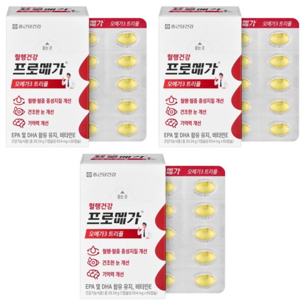 프로메가 오메가3 트리플 39.24g, 60정, 3개 이미지 1