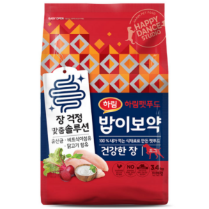 하림펫푸드밥이보약 강아지 기능성 사료, 장건강, 유산균, 3.4kg, 1개 이미지 1